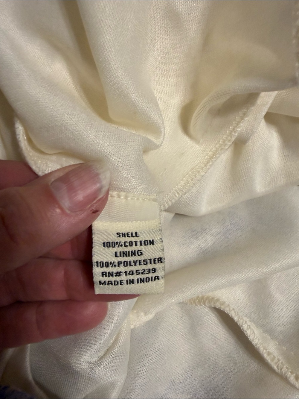Floral Smocked Maxi Dress in Cream and Blue - Picture 4 of 5